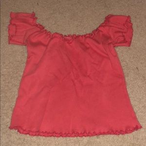 Red crop top